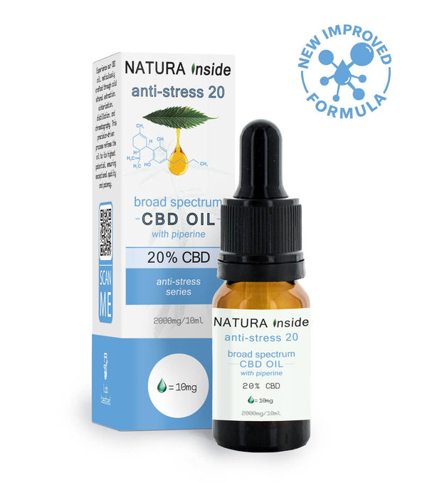 CBD-Öl 20% CBD mit Piperin Anti-Stress-Serie, 10 ml