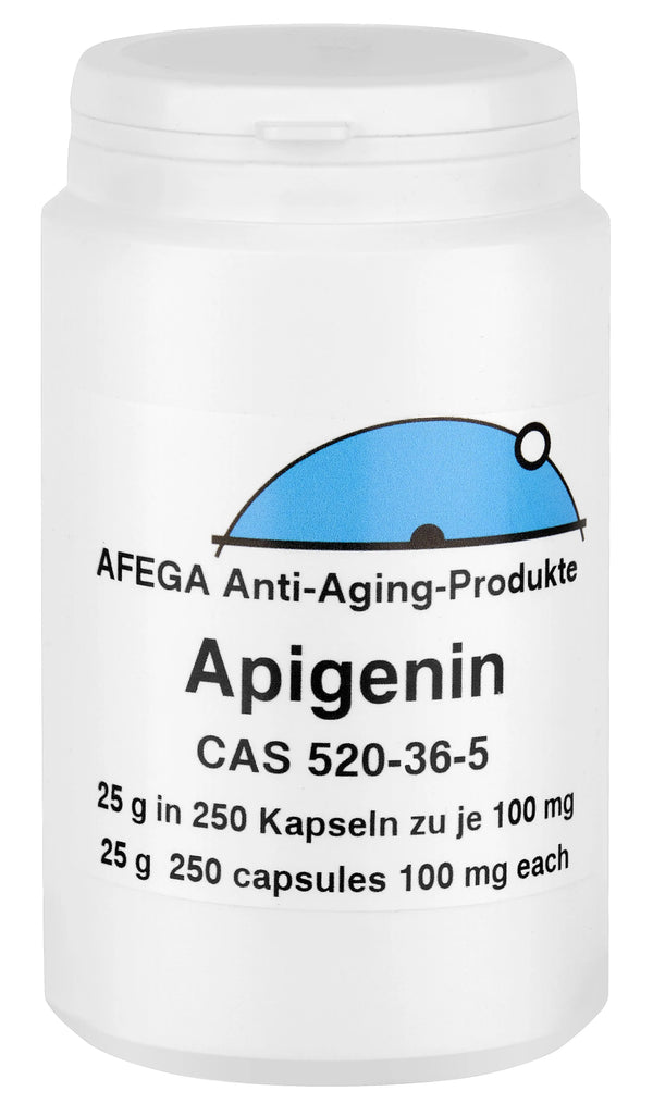 25 g  Apigenina (el ingrediente activo de la manzanilla): Prevención en lugar de reparación - 250 cápsulas de 100 mg cada una