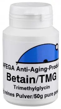 50 g Trimethylglycin Pulver (Betain Pulver) - vorsorglich zu nehmen; wenn Sie NMN nehmen (TROCKEN LAGERN !)