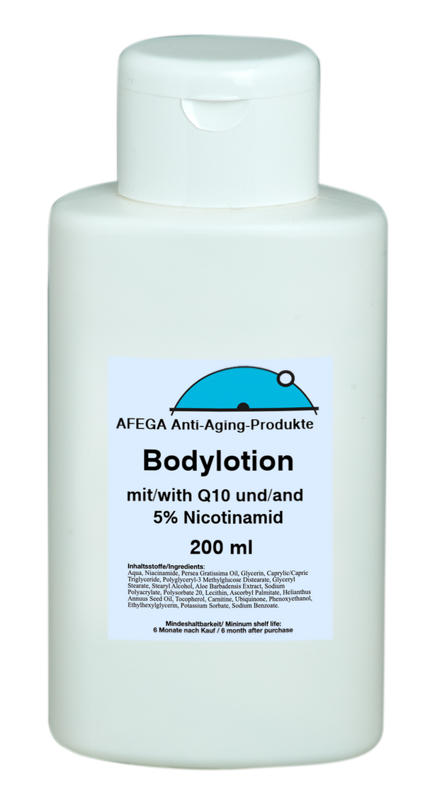 Ausverkauf: AFEGA® Bodylotion mit Q10 und 5 % Nicotinamid