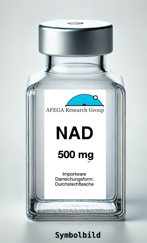 500 mg NAD (β-Nicotinamidadenindinukleotid, oxidierte Form; CAS 53-84-9) - 1 Inj. Fl. Trs. in 10 ml - Ampulle - Rückgabe ausgeschlossen! - EU-Produkt (EU-konforme Produktion)
