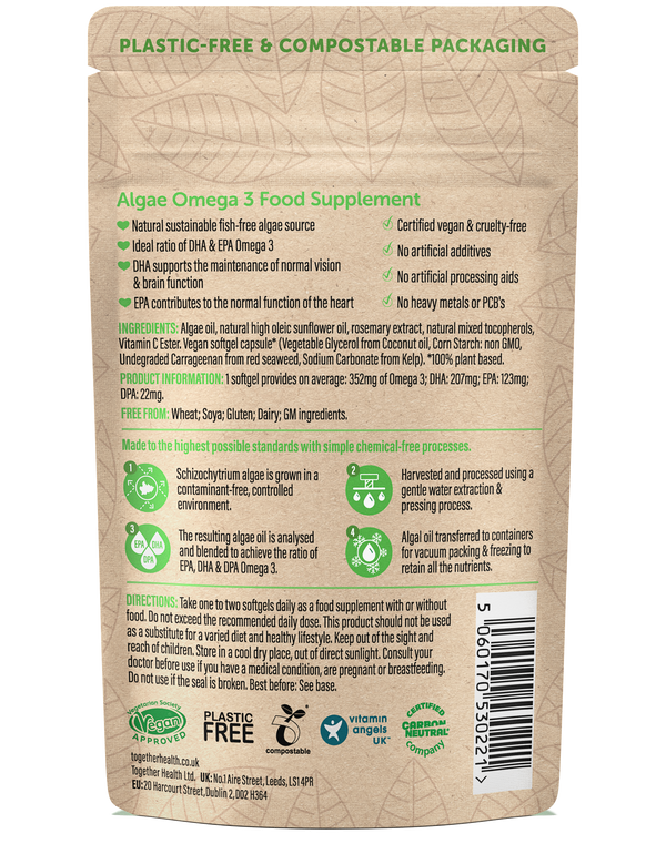 Together Health - Omega-3 — Vegane Omega-3-Fettsäuren — 30 Weichkapseln