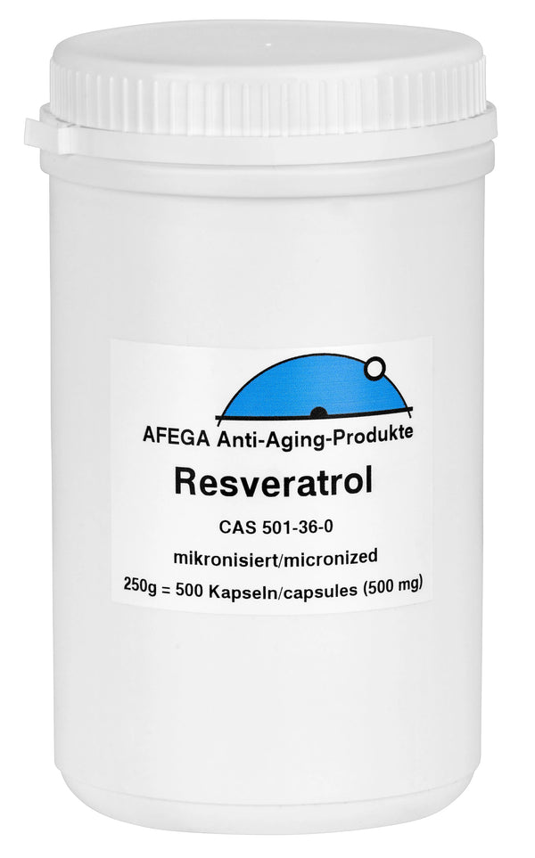 250 g mikronisiertes Resveratrol-Pulver (555 Kapseln zu je 451 mg)