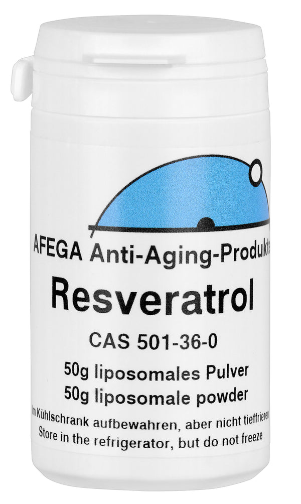 50g de resveratrol lipossomal em pó, 99% de pureza (à base de plantas)