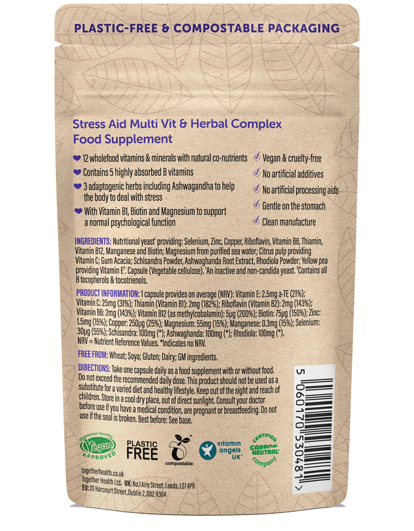 Together Health - Stress Aid — Stressergänzungsmittel — 30 Kapseln