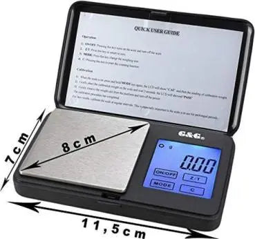 Digitalwaage Feinwaage die in 0;01 g Schritten präzise bis 100g wiegt
