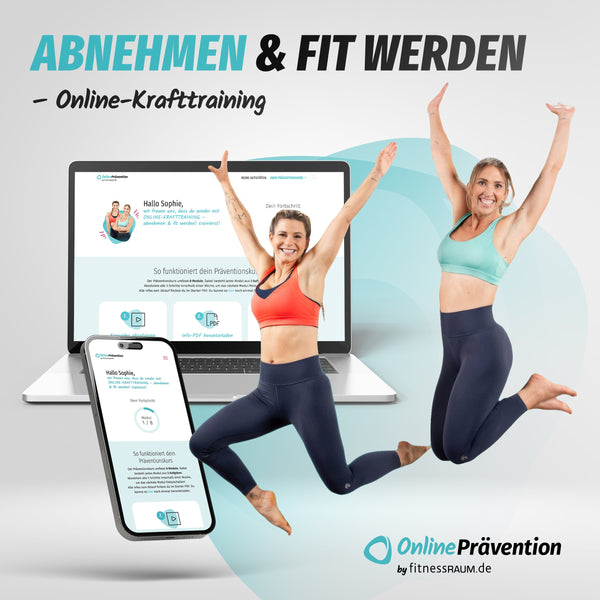 ABNEHMEN & FIT WERDEN: 8-Wochen Online-Präventionskurs – bis zu 100% erstattbar + 6 Monate Gratiszugang fitnessRAUM.de