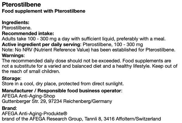 125 g Pterostilbene Powder (the 'blueberry molecule')