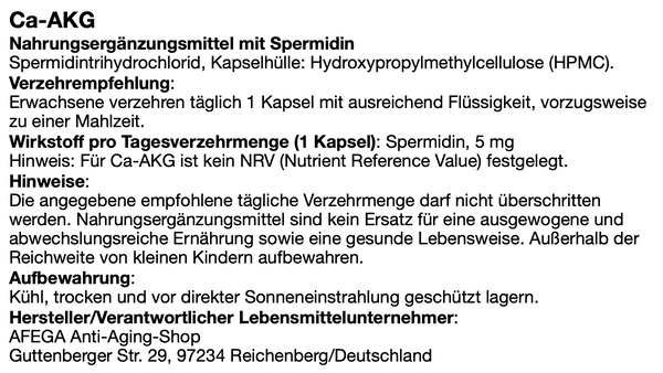 5 g Spermidin in 1.000 Kapseln zu je 5 mg - Günstigster Preis pro mg im gesamten Internet
