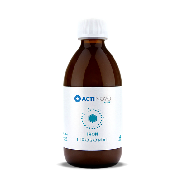 ActiNovo liposomales Eisen in brauner Flasche