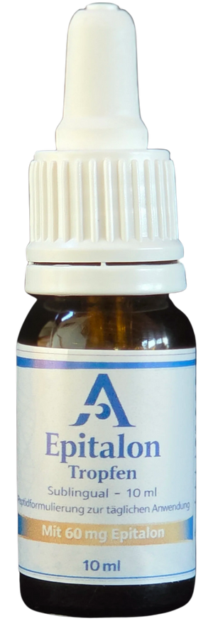 AFEGA Epitalon-Tropfen 10ml in brauner Pipettenflasche, mit 60mg Epitalon
