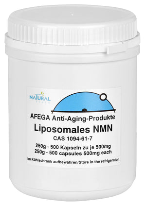 AFEGA liposomale NMN-Kapseln (500 Stück), 250g in weisser Dose