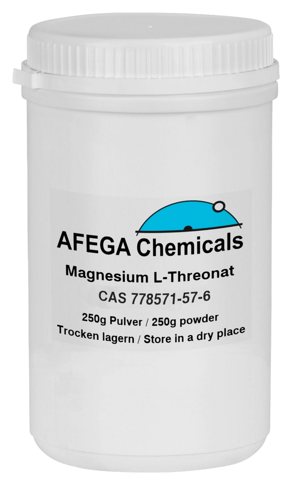 AFEGA Chemicals Magnesium L-Threonat in weisser Dose, 250g Pulver