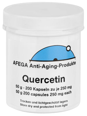 AFEGA Quercetin Kapseln (200 Stück), 50g in weisser Dose