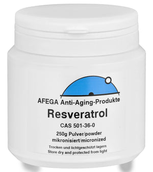 AFEGA-Resveratrol mikroniert (250g Pulver) in weisser Dose