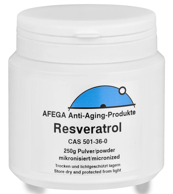 AFEGA-Resveratrol mikroniert (250g Pulver) in weisser Dose