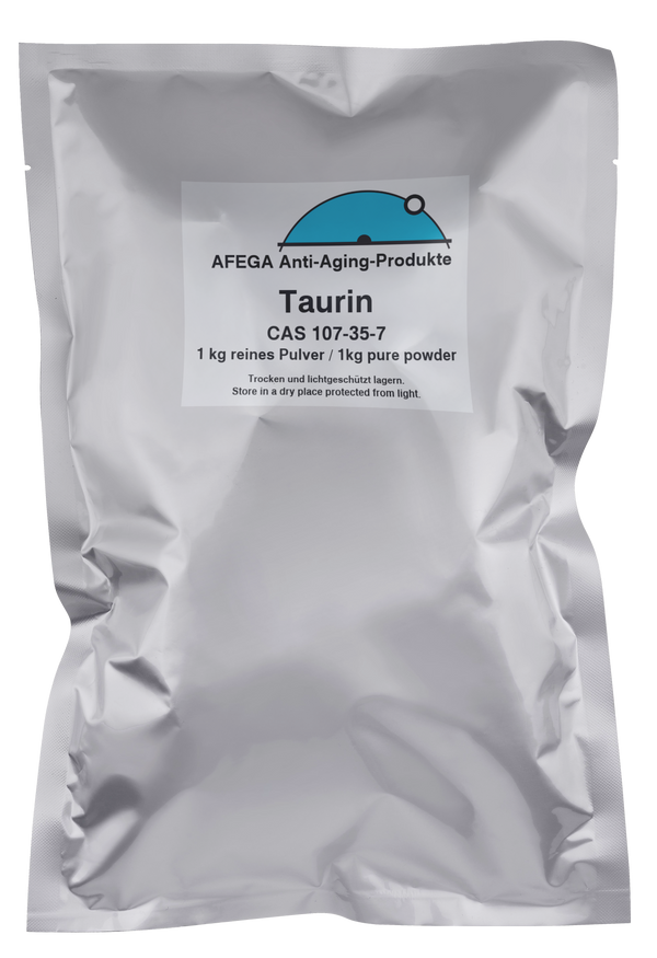 AFEGA Taurin (1kg Pulver), in einem Beutel