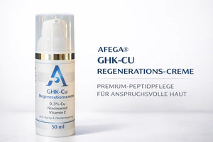 AFEGA GHK-Cu-Creme in weißer Airlessdose, 50 ml Hautpflege mit Kupferpeptid