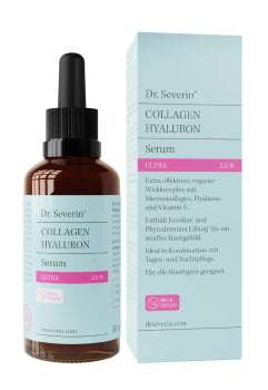 Dr. Severin Serum Collagen und Hyaluron, braune Pipettenflasche