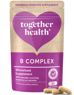 Together Health B-Complex Kapseln (30 Stück), mit bioaktiven Co-Nährstoffen, in einer Tüte