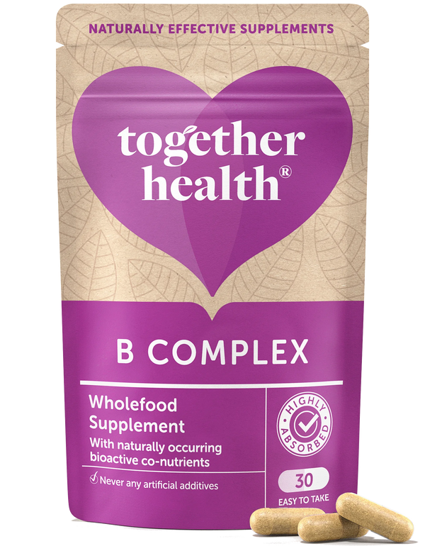 Together Health B-Complex Kapseln (30 Stück), mit bioaktiven Co-Nährstoffen, in einer Tüte