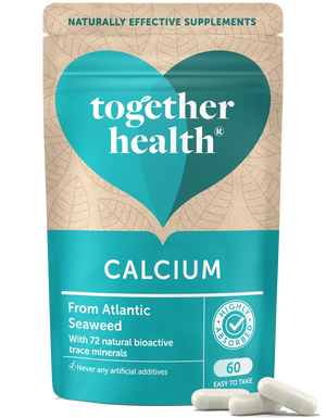 Together Health Calcium Kapseln (60 Stück) aus atlantischen Seealgen, mit 72 natürlichen bioaktiven Spurenelementen, in einer Tüte