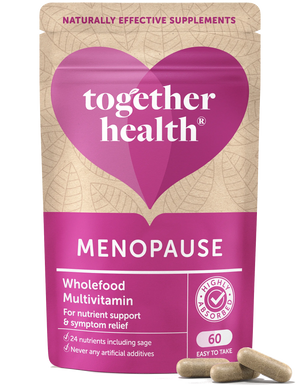 Together Health Menopause Kapseln (60 Stück), vollwertige Vitamine zur Unterstützung der Ernährung und Linderung der Symptome, in einer Tüte