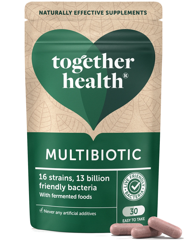 Together Health Multibiotic Kapseln (30 Stück) mit 16 hilfreichen Bakterienstämmen(13 Billionen) in einer Tüte