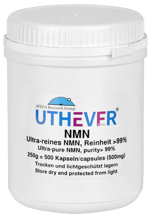 Uthever NMN Kapseln (500 Stück), 250g in weisser Dose
